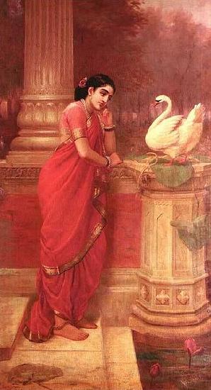 Raja Ravi Varma Hamsa Damayanti Spain oil painting art